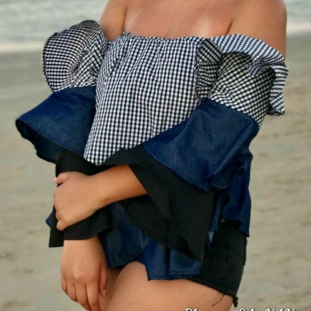 Ruffled Off The Shoulder Top
